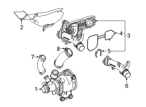 2023 Mercedes-Benz CLS450 Shield Diagram for 256-203-16-00