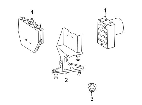 2003 Mercedes-Benz C230 ABS Components - Electrical Diagram 2