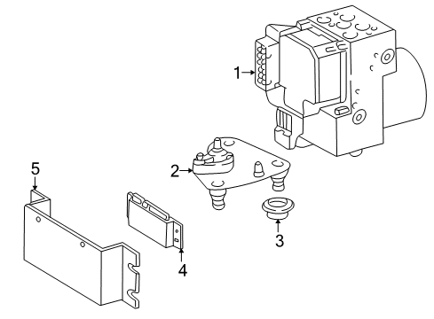 2003 Mercedes-Benz G55 AMG ABS Components