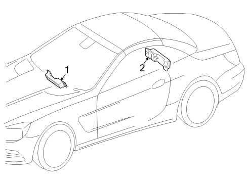 2023 Mercedes-Benz SL43 AMG Keyless Entry Components