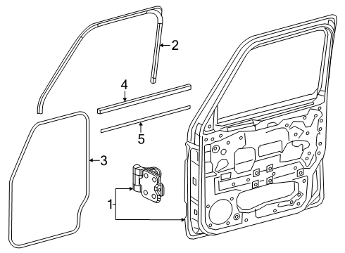2025 Mercedes-Benz G63 AMG Exterior Trim - Front Door