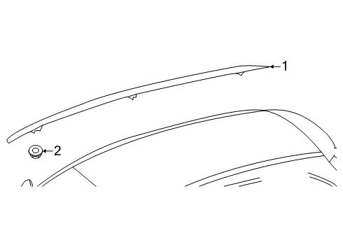 2025 Mercedes-Benz E53 AMG Exterior Trim - Roof