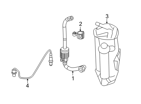 2018 Mercedes-Benz E400 Emission Components Diagram