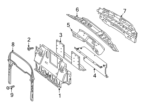2018 Mercedes-Benz S63 AMG Rear Body Diagram