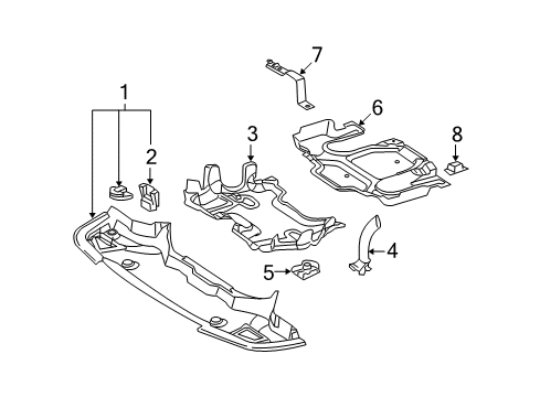 2008 Mercedes-Benz E63 AMG Splash Shields