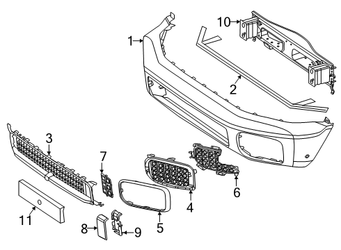 2025 Mercedes-Benz G580 Bumper & Components - Front