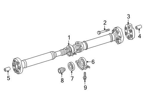2019 Mercedes-Benz C300 Drive Shaft - Rear Diagram 2