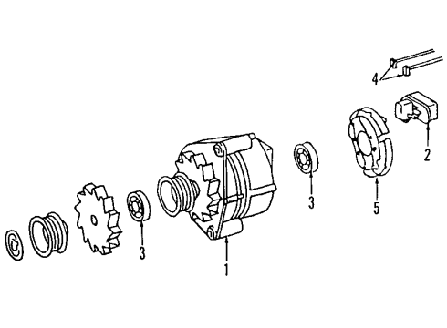 1990 Mercedes-Benz 300CE Alternator