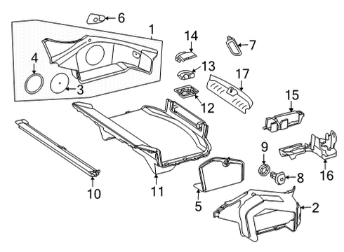 2020 Mercedes-Benz AMG GT C Interior Trim - Rear Body Diagram 2