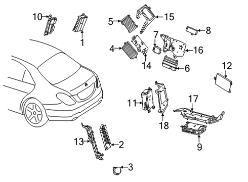 2024 Mercedes-Benz S580e Control Units Diagram 2