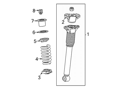 2020 Mercedes-Benz GLE350 Struts & Components Diagram 6