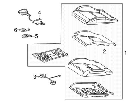 2019 Mercedes-Benz AMG GT C Passenger Seat Components Diagram