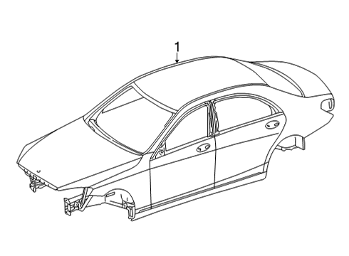 2024 Mercedes-Benz C63 AMG S E Performance Body Shell