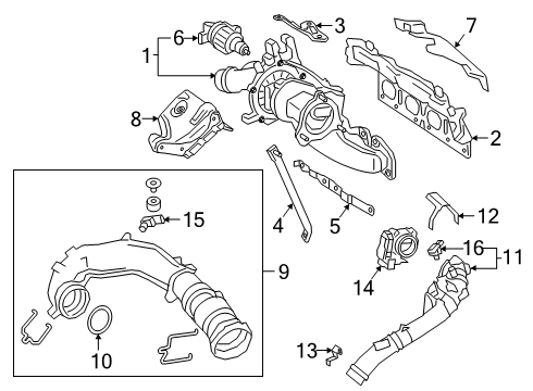 2021 Mercedes-Benz A220 Exhaust Manifold Diagram