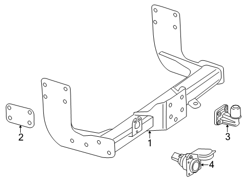 2024 Mercedes-Benz eSprinter Trailer Hitch Components