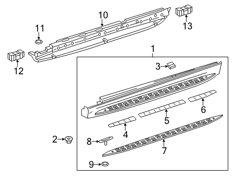 2013 Mercedes-Benz ML350 Running Board