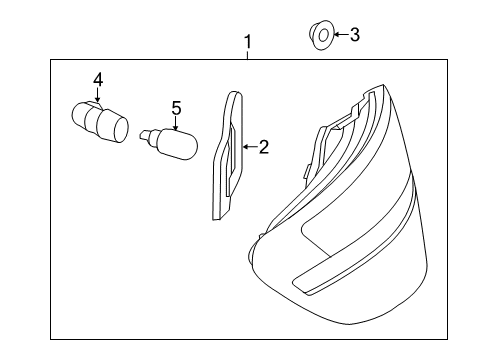 2014 Mercedes-Benz SLK55 AMG Bulbs Diagram 2