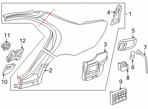 2004 Mercedes-Benz S500 Quarter Panel & Components
