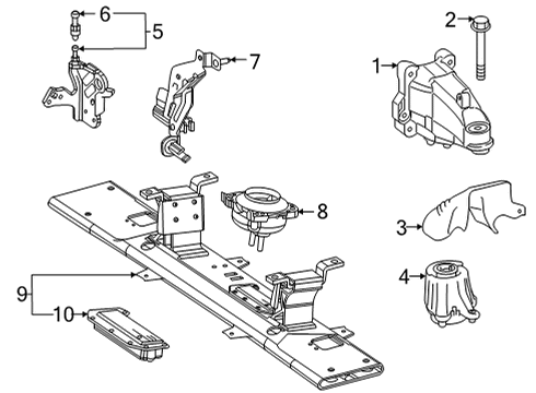 2022 Mercedes-Benz GLE350 Automatic Transmission Diagram