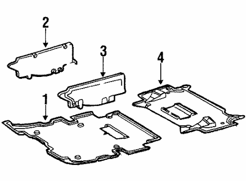 1995 Mercedes-Benz E420 Splash Shields