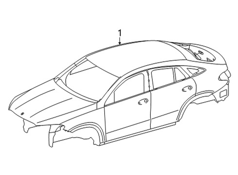 2025 Mercedes-Benz GLE53 AMG Body Shell
