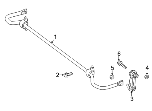2024 Mercedes-Benz GLA250 Stabilizer Bar & Components Diagram 3