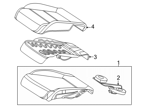 2025 Mercedes-Benz GLC63 AMG S E Performance Driver Seat Components Diagram 4
