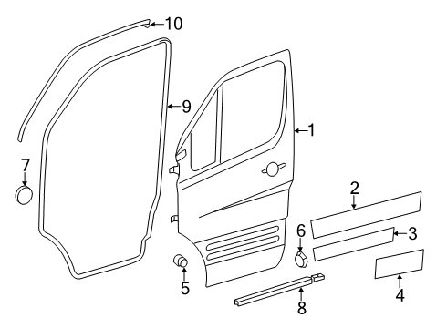 2024 Mercedes-Benz Sprinter 2500 Door & Components
