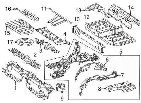 2025 Mercedes-Benz GLC63 AMG S E Performance Rear Floor & Rails