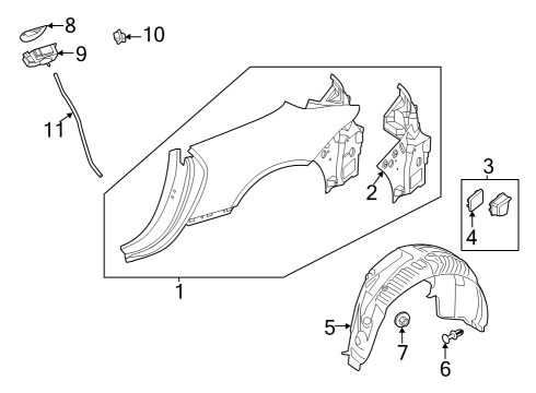 2023 Mercedes-Benz SL43 AMG Fuel Door