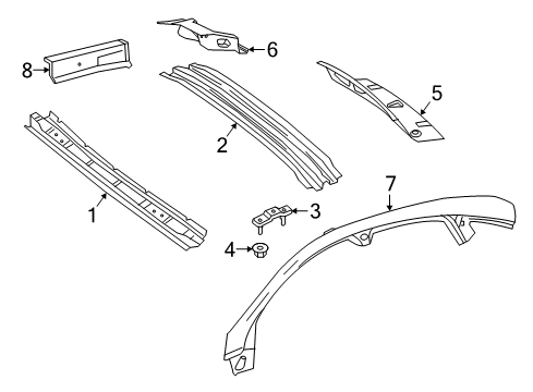 2016 Mercedes-Benz GLE63 AMG S Roof & Components Diagram 3