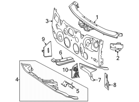 2023 Mercedes-Benz EQS 450 Cowl Diagram 4