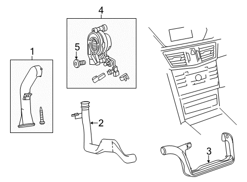 2015 Mercedes-Benz C63 AMG Ducts Diagram