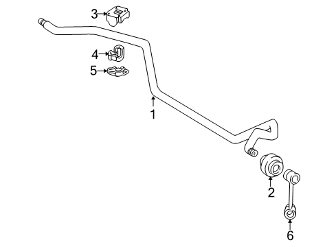 1998 Mercedes-Benz E430 Stabilizer Bar & Components Diagram 3