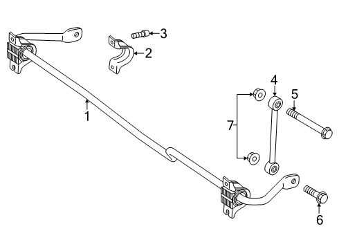 2024 Mercedes-Benz eSprinter Stabilizer Bar & Components Diagram 2