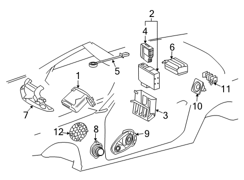 2005 Mercedes-Benz SL600 Sound System Diagram
