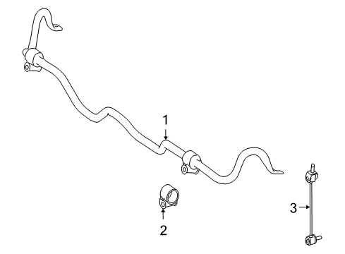 2010 Mercedes-Benz CL600 Stabilizer Bar & Components Diagram 2