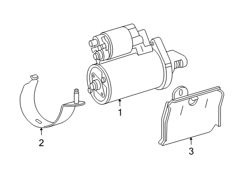 2003 Mercedes-Benz CLK320 Starter Diagram 2