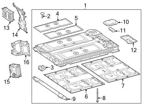 2024 Mercedes-Benz EQS 450 SUV REMAN LITHIUM-ION BATTERY Diagram for 789-340-28-29-80