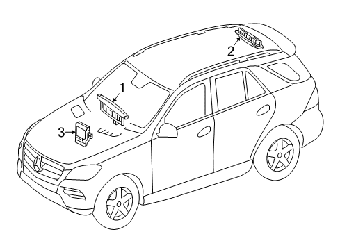 2017 Mercedes-Benz GLE43 AMG Electrical Components Diagram 11