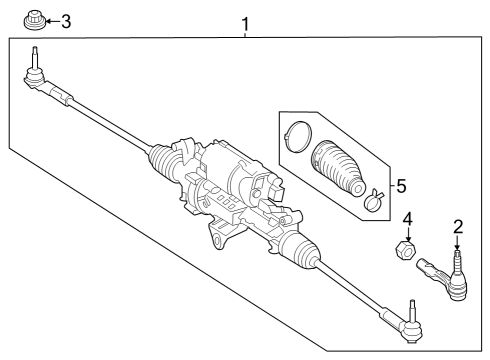 2025 Mercedes-Benz EQS 450 SUV Steering Gear & Linkage Diagram 2