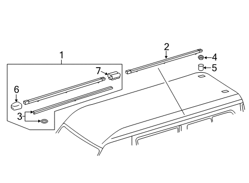 2018 Mercedes-Benz Sprinter 2500 Luggage Carrier Diagram 2