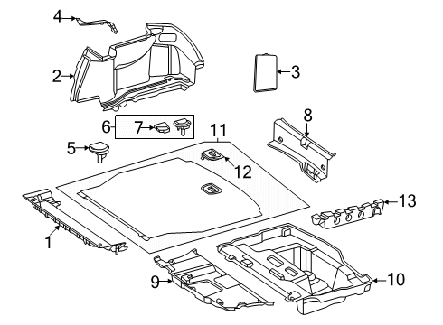 2024 Mercedes-Benz CLE300 Interior Trim - Rear Body Diagram 4