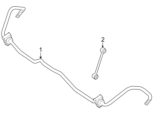 2024 Mercedes-Benz EQE 350+ SUV Stabilizer Bar & Components Diagram 2