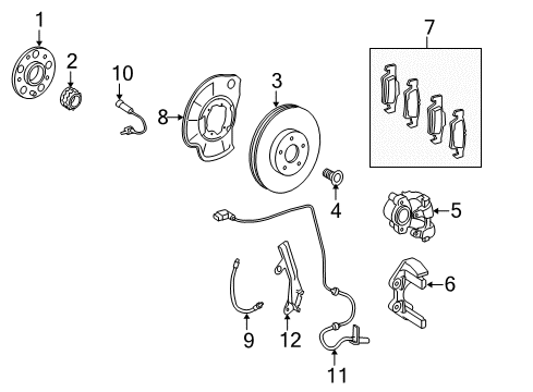2011 Mercedes-Benz S400 Rear Brakes Diagram