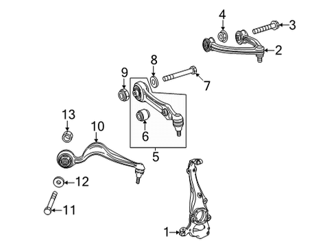 2025 Mercedes-Benz EQS 450+ Front Suspension Components