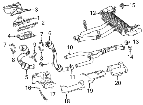 2018 Mercedes-Benz GLC63 AMG Exhaust Components