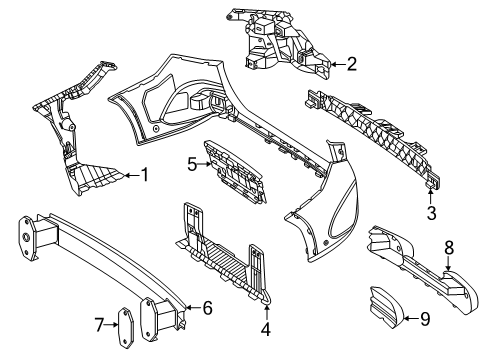 2025 Mercedes-Benz GLC300 ABSORBER Diagram for 254-885-27-04