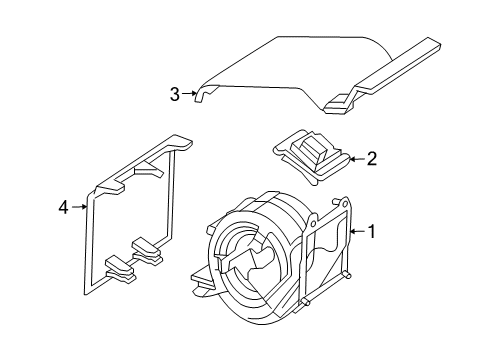 2006 Mercedes-Benz CLK350 Blower Motor & Fan Diagram