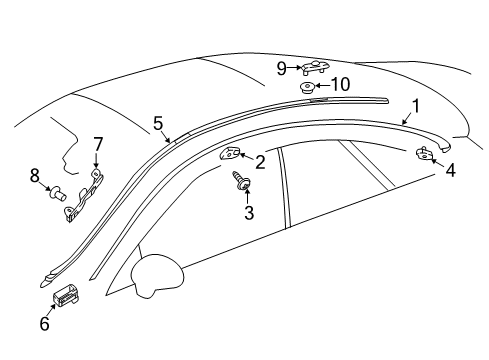 2019 Mercedes-Benz E53 AMG Exterior Trim - Roof